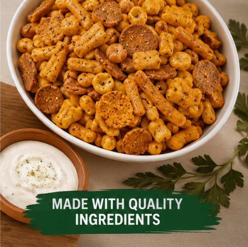 2 PACK Snak Club Crunch Mix Hidden Valley Original Ranch Seasoned 24 Oz LMITED