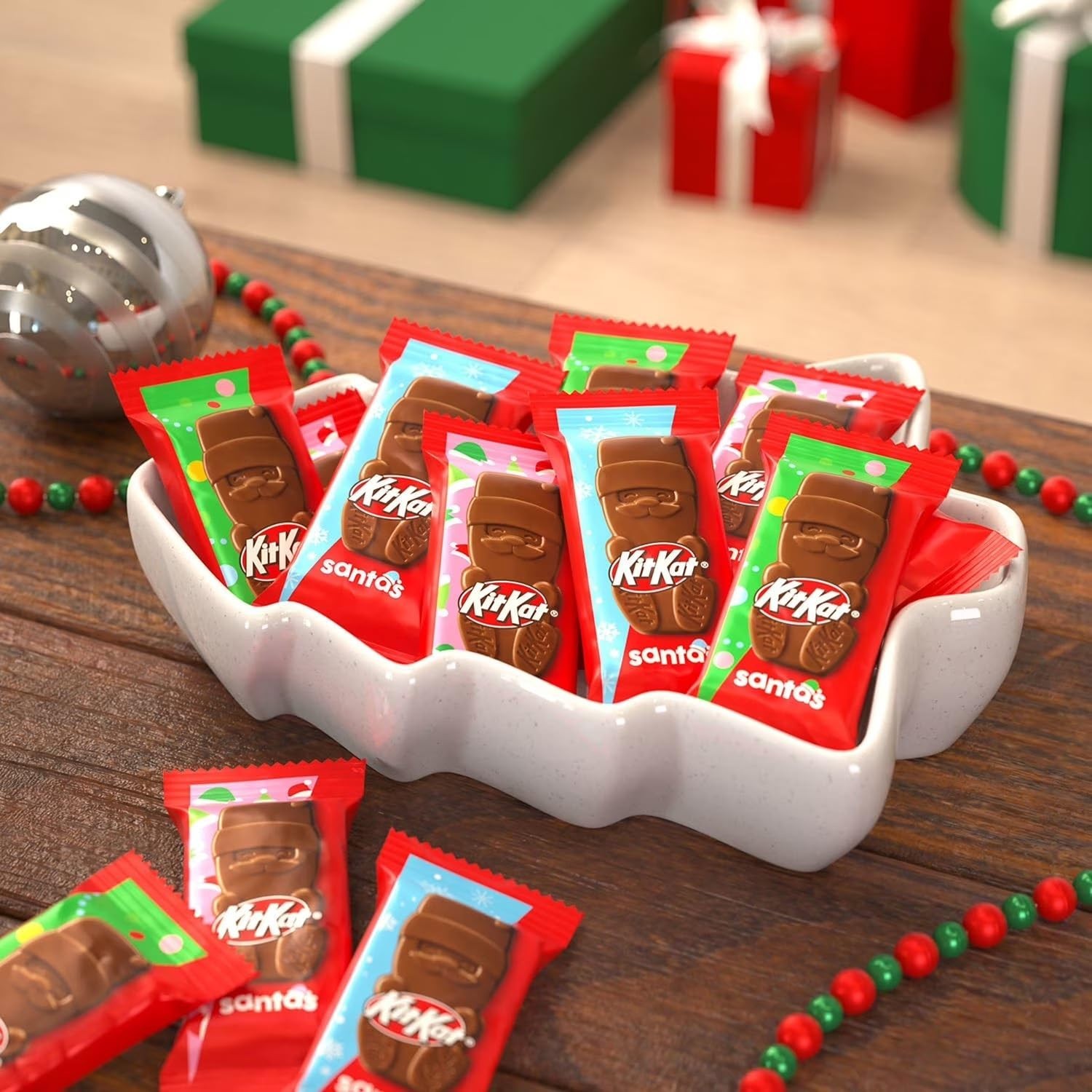 Kit Kat Santa’s 65 Pieces, Crisp Wafers In Milk Chocolate, 39.8 Ounce Christmas