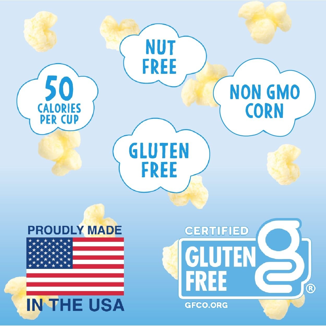 Like Air Puffcorn 5 Flavor Variety Pack (Pack of 10) – Snack Box, 50 Calories