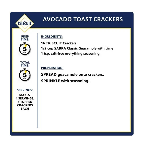 Triscuit Original Whole Grain Wheat Crackers, Vegan Crackers, Healthy Snacks, Fa