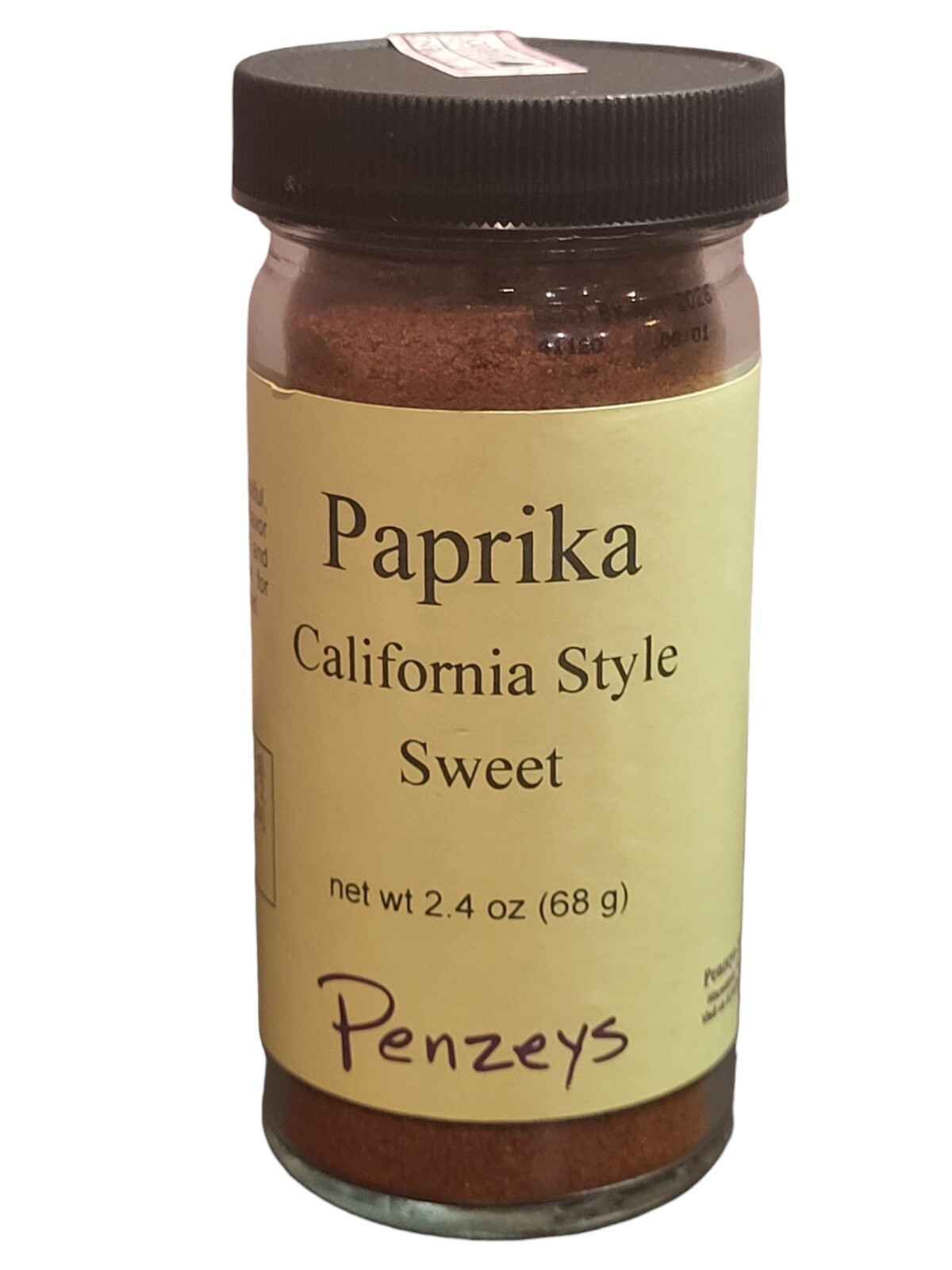 Paprika California Style Sweet by Penzeys Spices 2.4 oz 1/2 Cup Jar Exp 4/2026