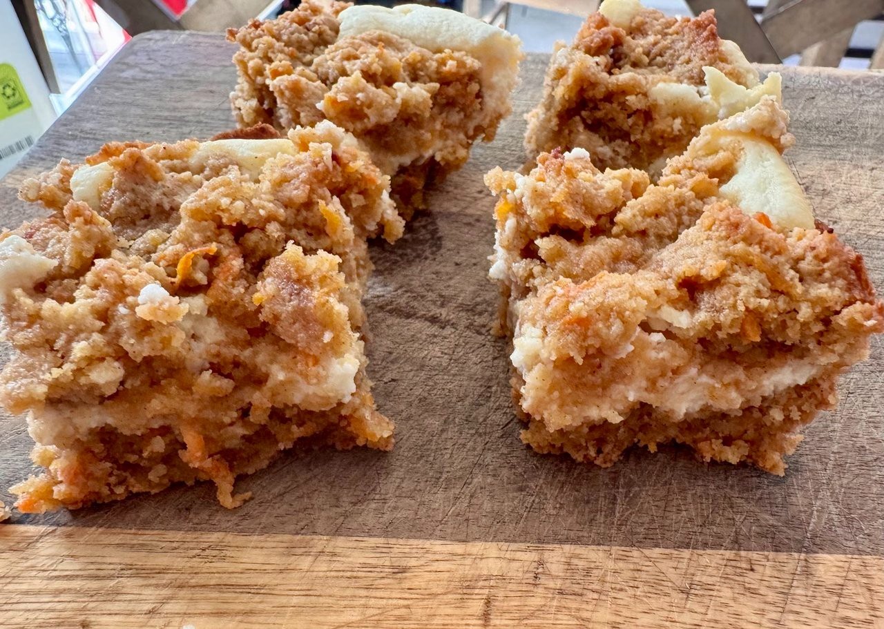 Keto Carrot Cake Bars * Gluten Free & Diabetic Friendly * 1 Net Carb Per Bar *