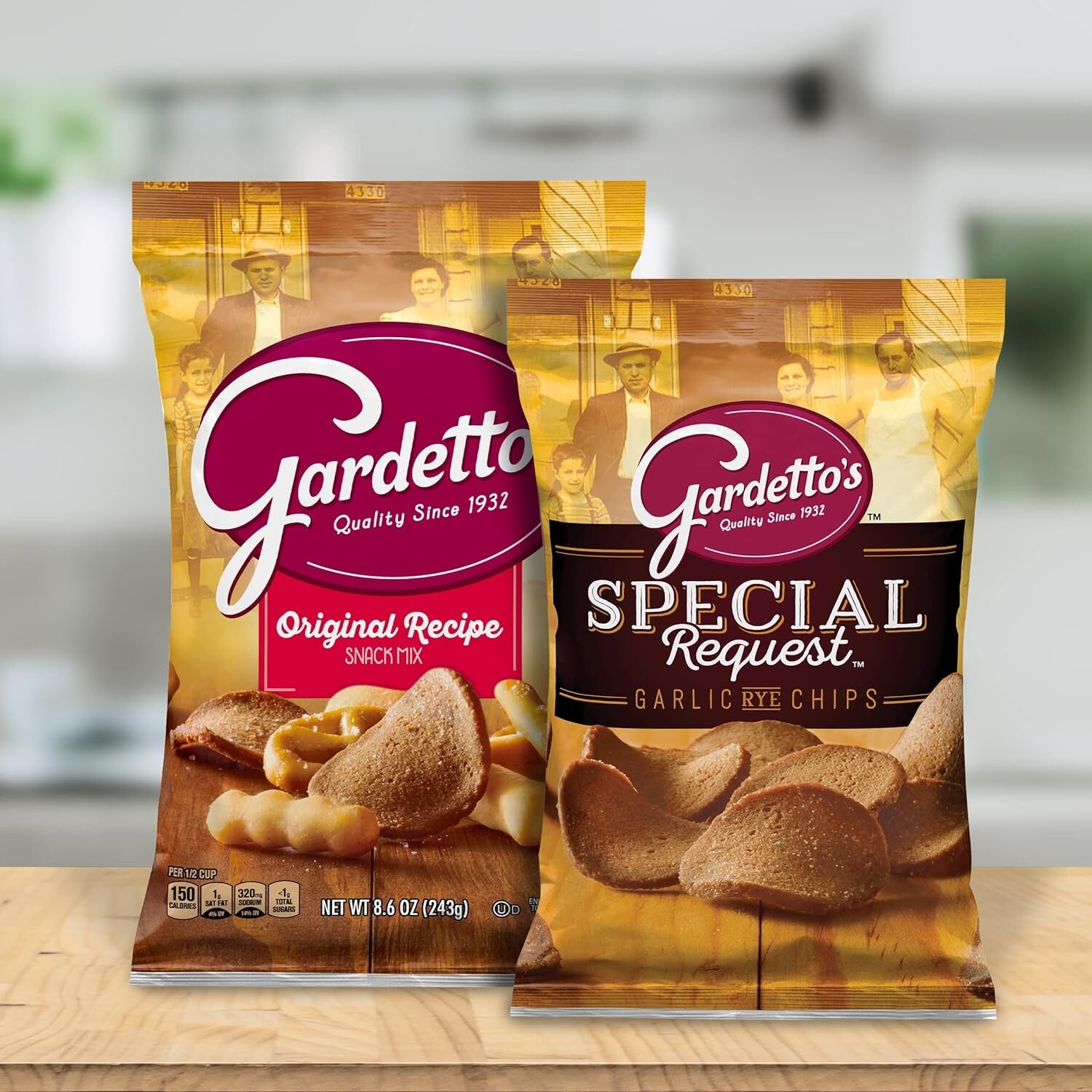 Gardetto’s Snack Mix, Special Request Garlic Rye Chips, 14 oz