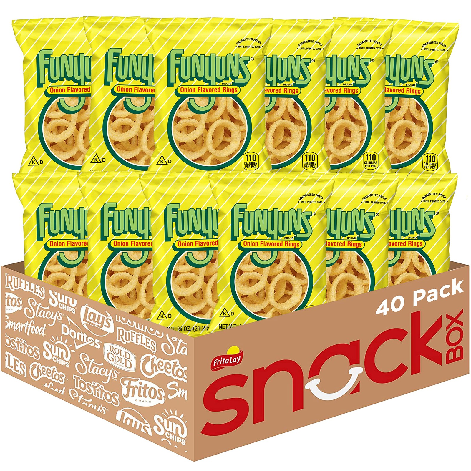 Funyuns Onion Flavored Rings, Original, 0.75 Ounce (Pack 30 of 1)