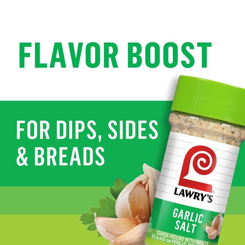 Lawry’s Kosher Classic Coarse Ground Garlic Salt, 11 oz Bottle