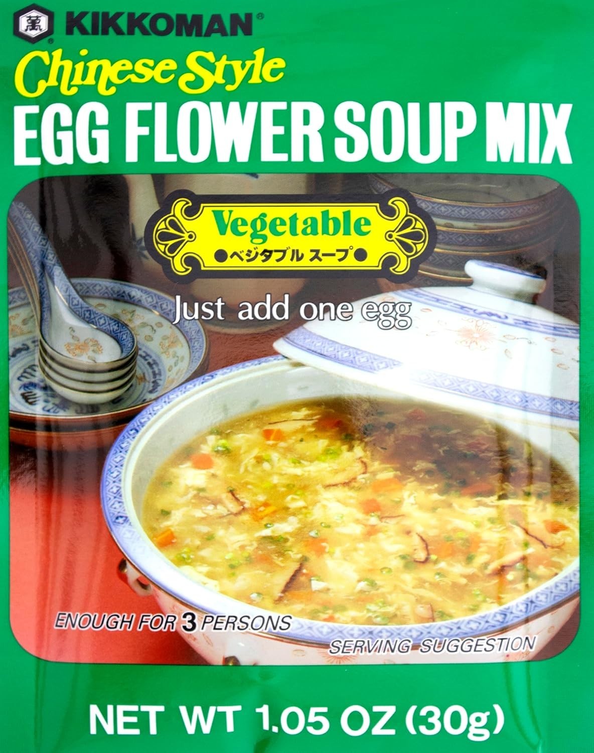 Delicious Egg Flower Soup Mix – Vegetable, 1.05oz Pack of 12 – Asian Cuisine