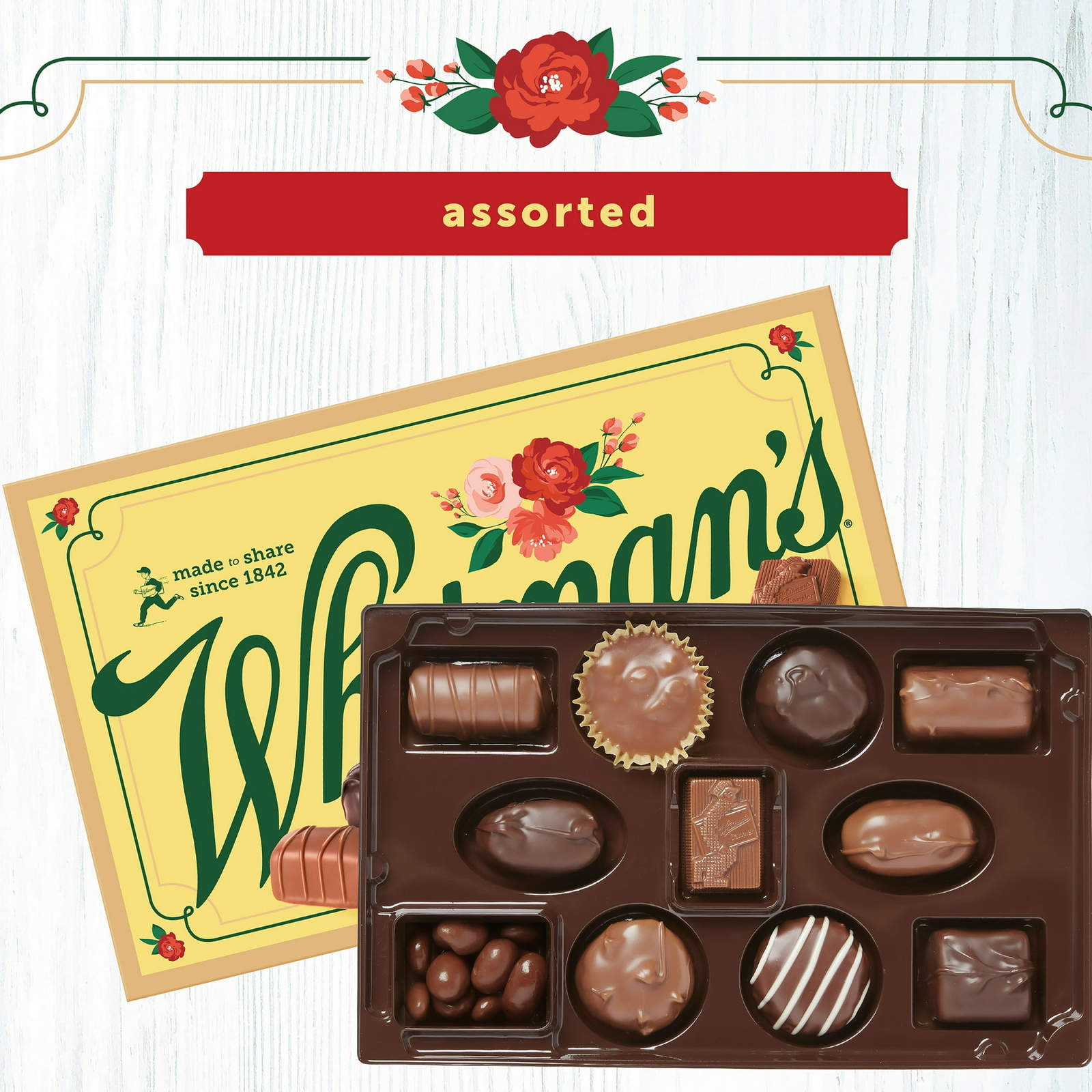 Whitman’s Sampler Gift Box Assorted Milk & Dark Chocolate, 10.0 OZ