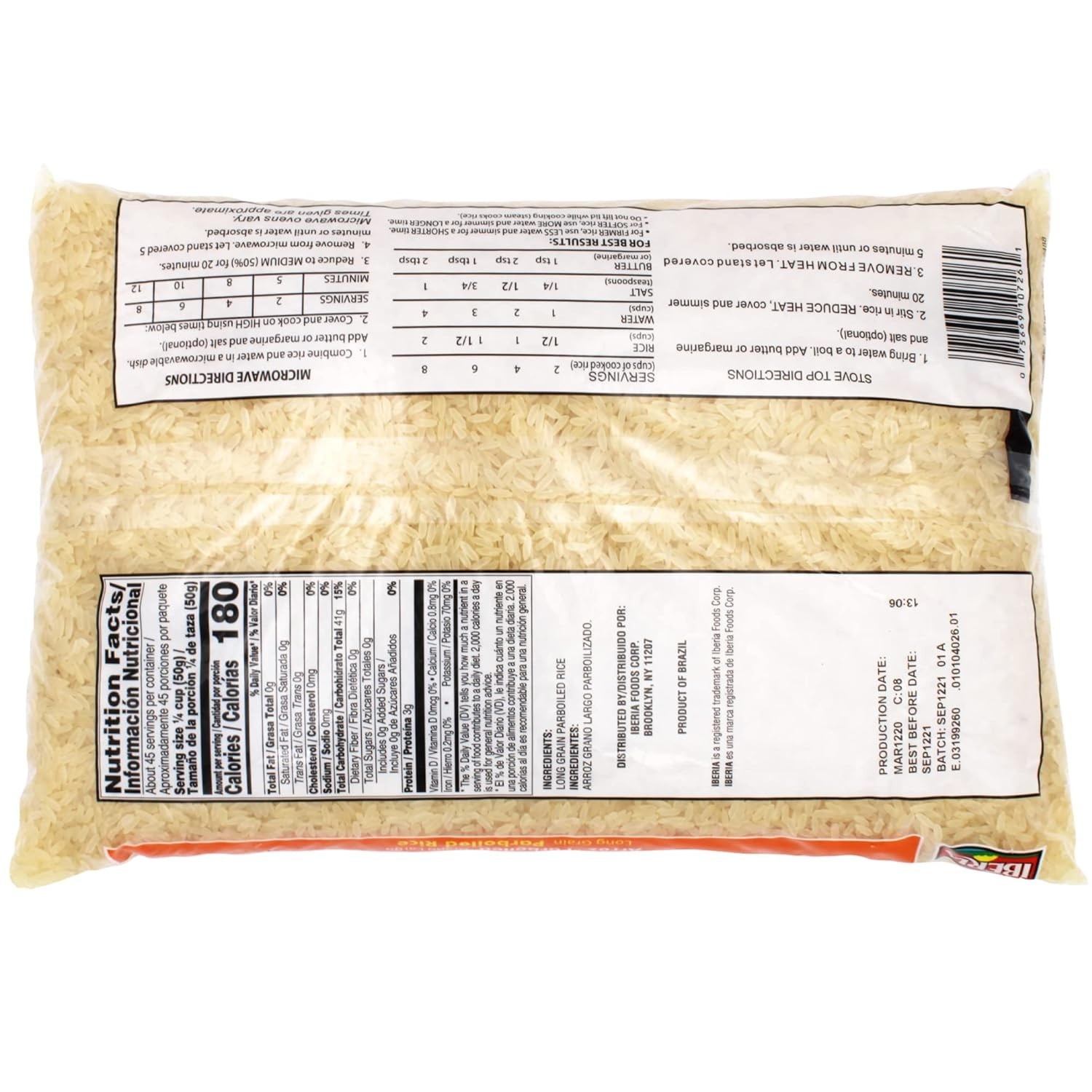 Long Grain Parboiled Rice, 5 lb