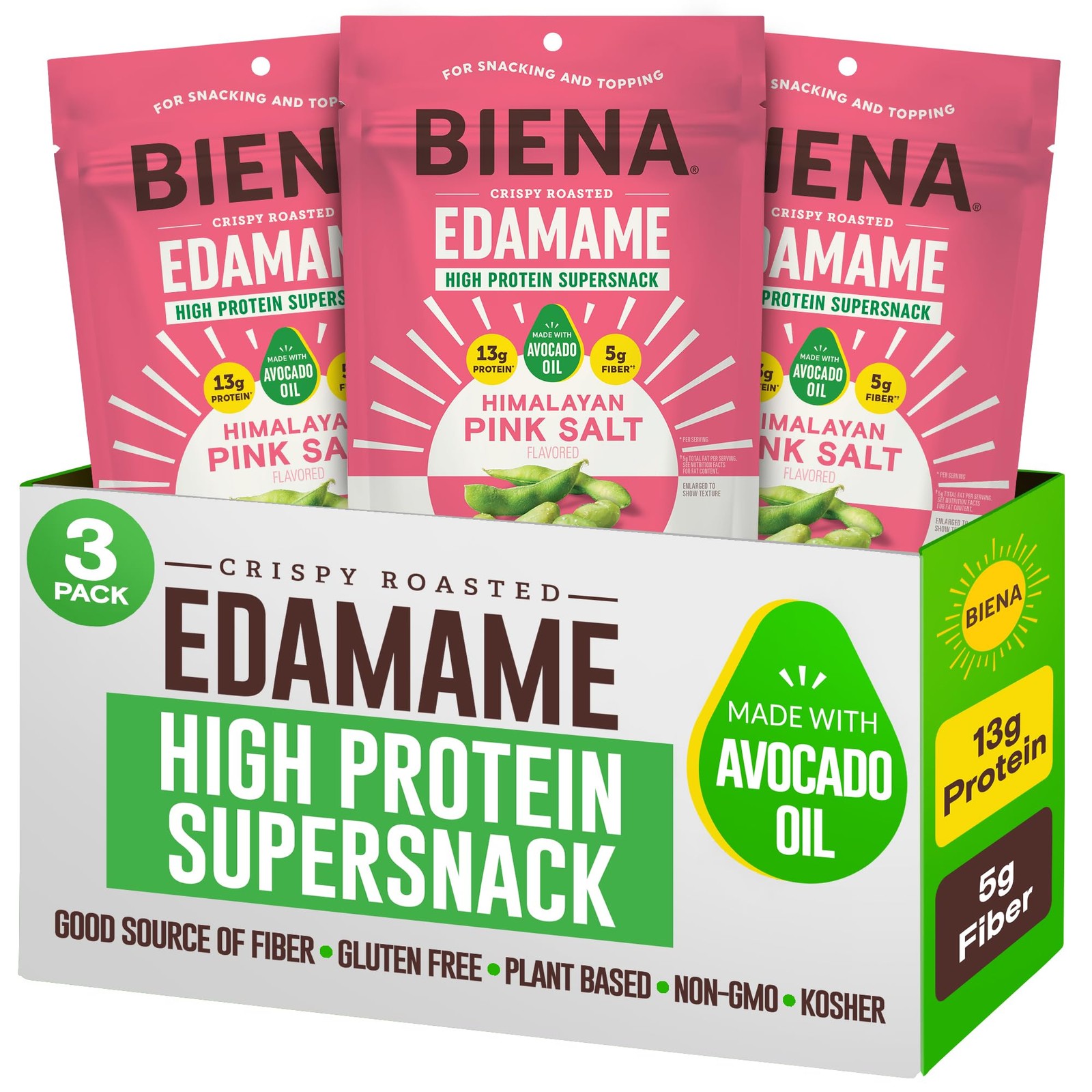 Edamame Beans Snack High Protein Snacks – Healthy Office Snacks For Adults an…