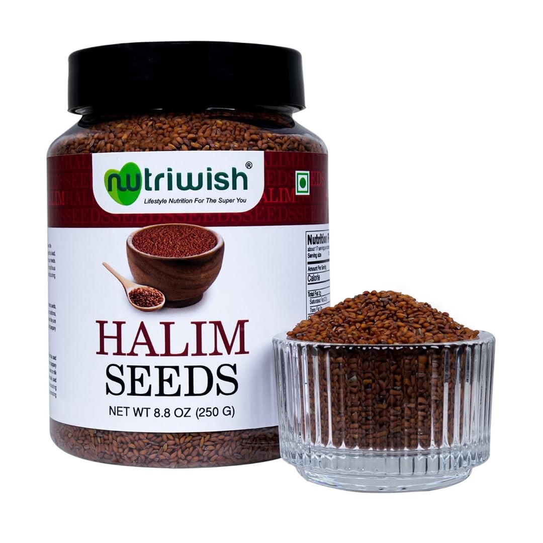 Nutriwish Halim Seeds (Aliv/Garden Cress Seeds), 250 g | 8.8 oz (250 g)