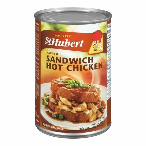3 Cans Of St-Hubert Hot Chicken Sandwich Gravy Sauce 398ml each can From Canada