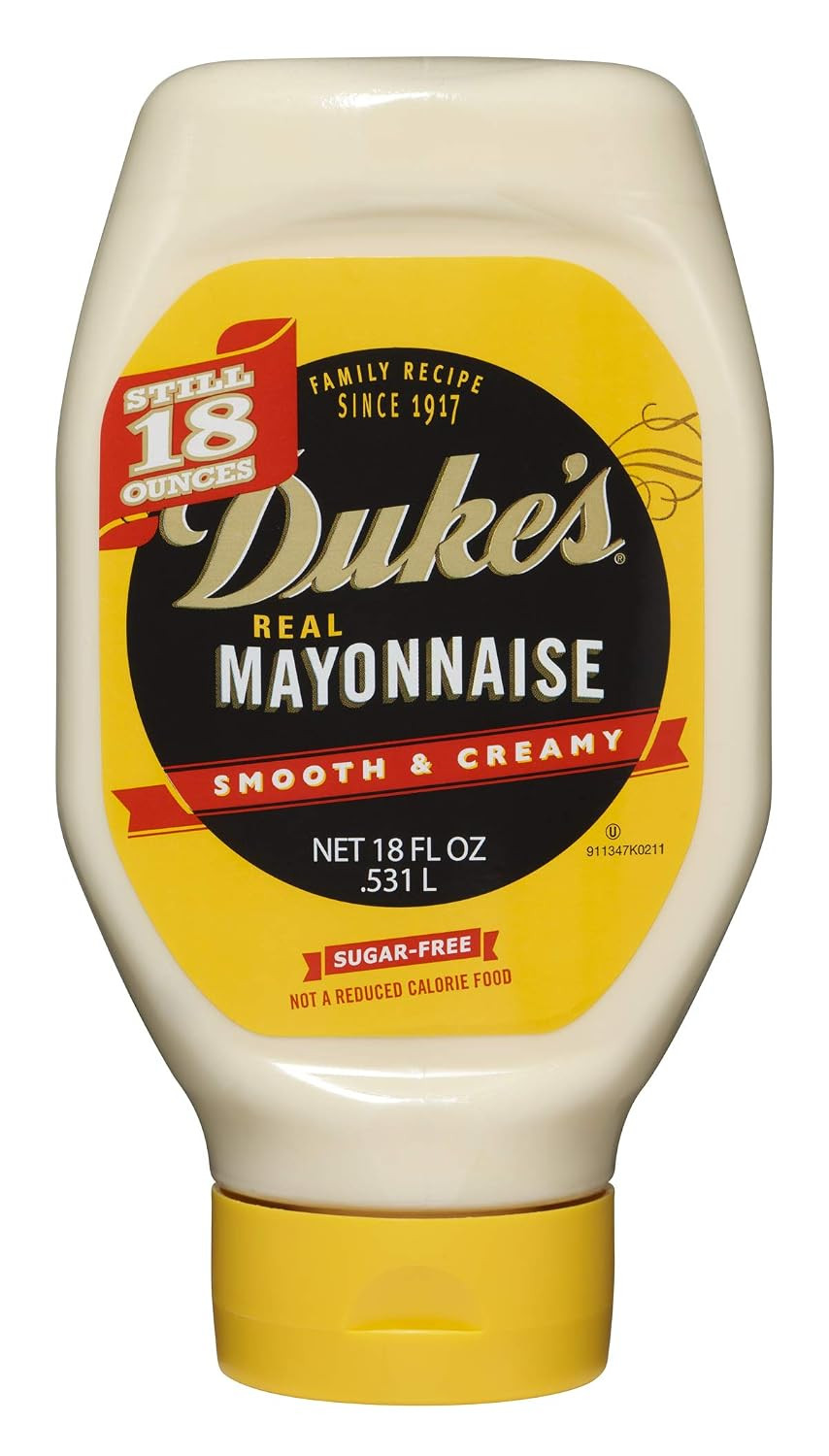 Duke’S Real Mayonnaise Squeeze Bottle – Original Smooth & Creamy Taste, 18 Ounce