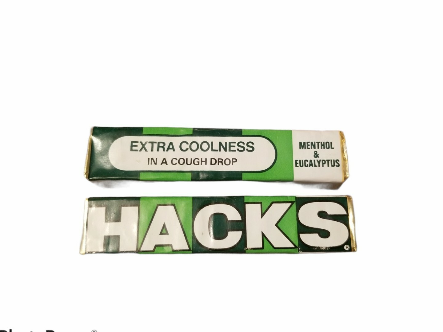 Vintage 70s HACKS Ten Cent Cough Drop Pack Sealed Candy Menthol Eucalyptus x 2