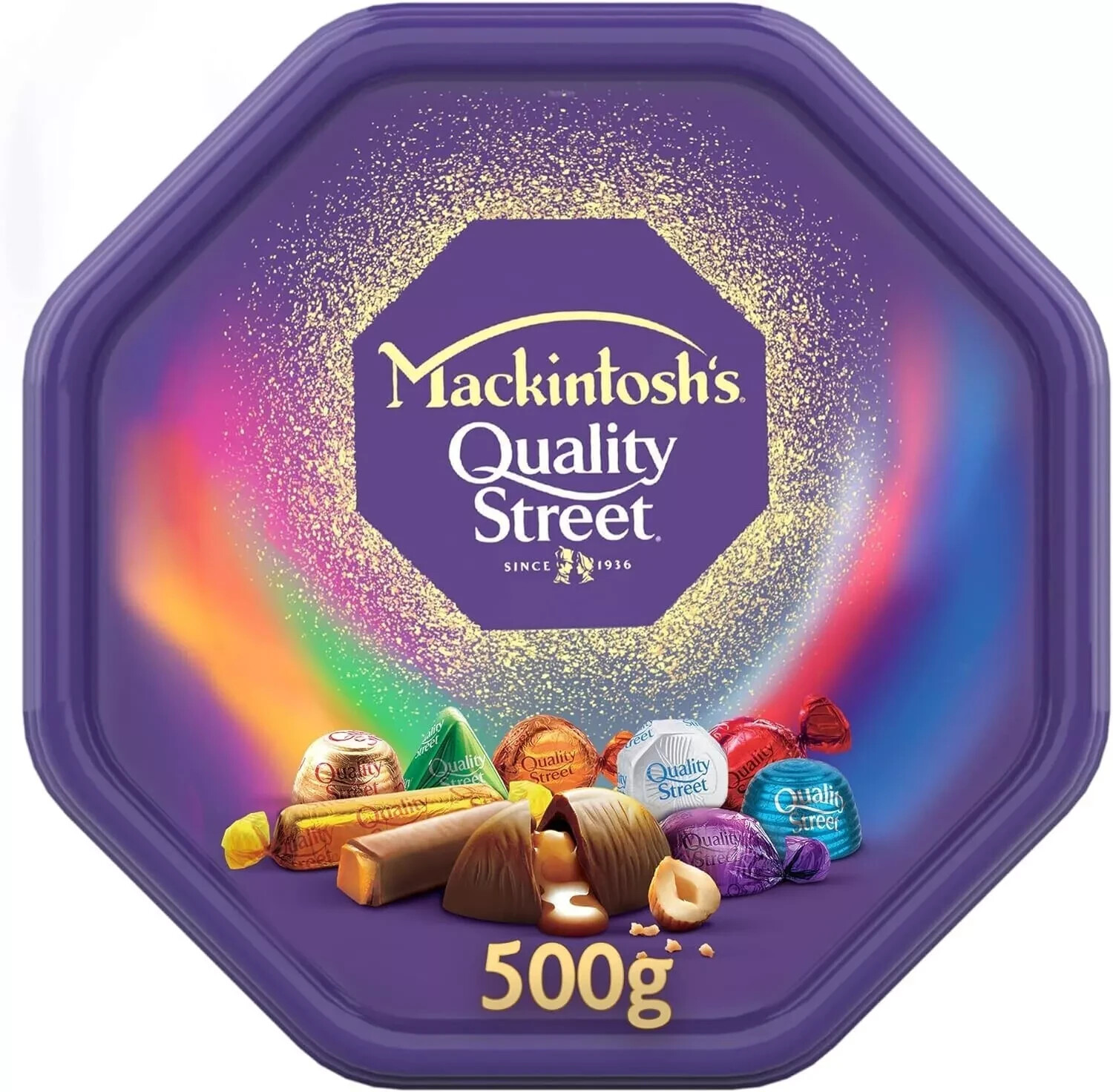 MACKINTOSH’S Quality Street Chocolate Tub 500g FREE SHIPPING WORLD WIDE