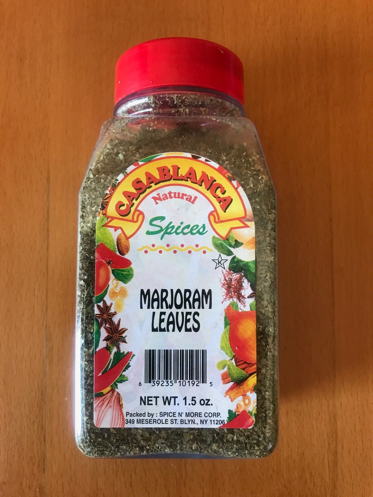 Marjoram Leaves (Майоран) * NET WT. 1.5oz * CASABLANCA Natural Spices * NEW!