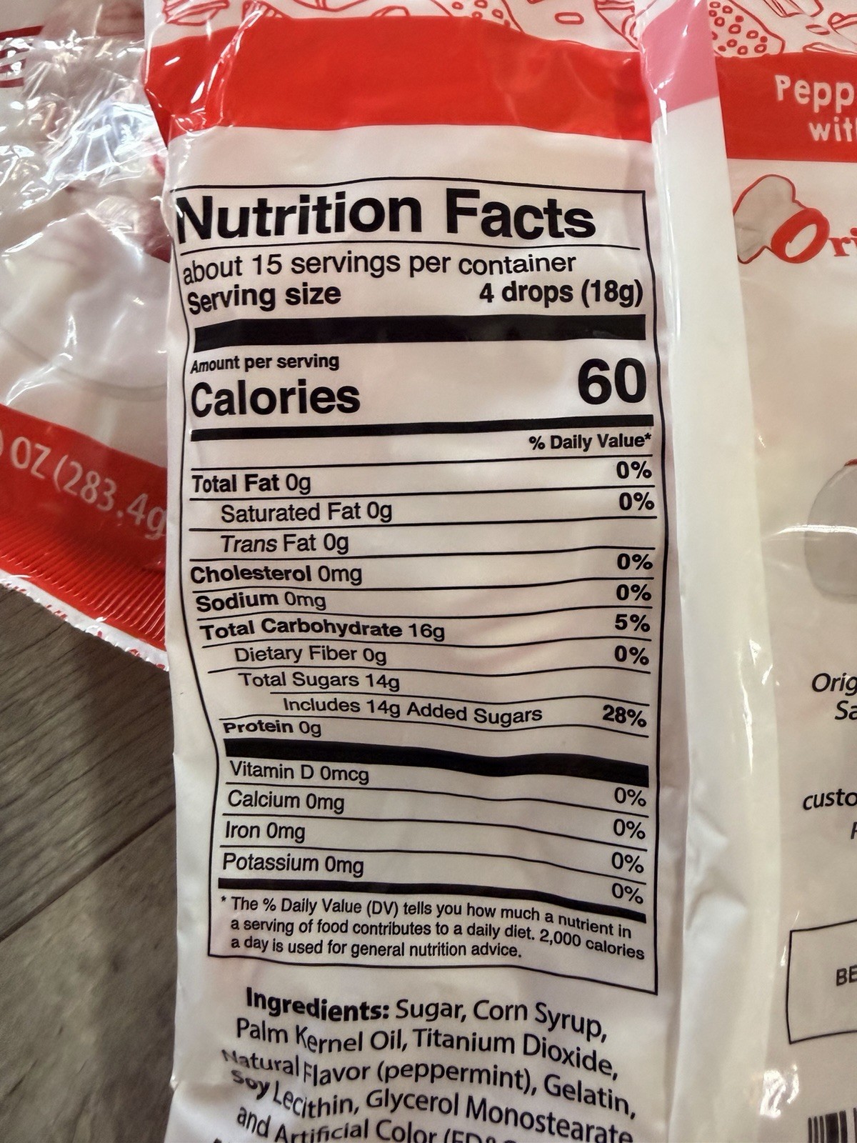 2× Original Gourmet Peppermint Drops – Soft Center – Large 10oz Bags