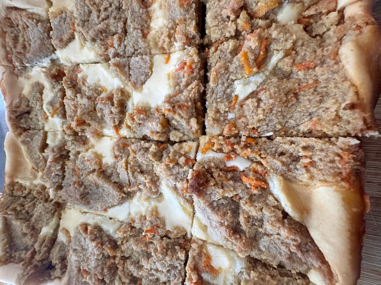 Keto Carrot Cake Bars * Gluten Free & Diabetic Friendly * 1 Net Carb Per Bar *