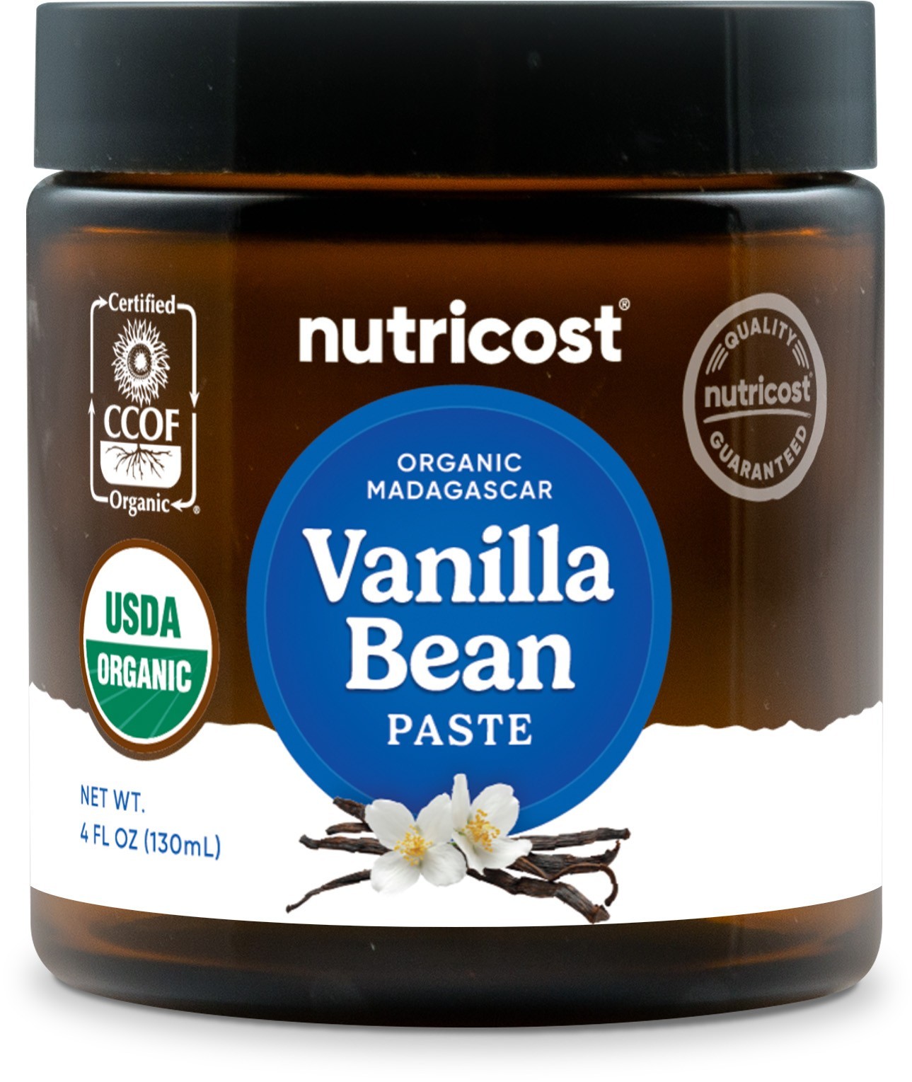 Nutricost Organic Madagascar Vanilla Bean Paste (4 oz) – For Baking and Cooking