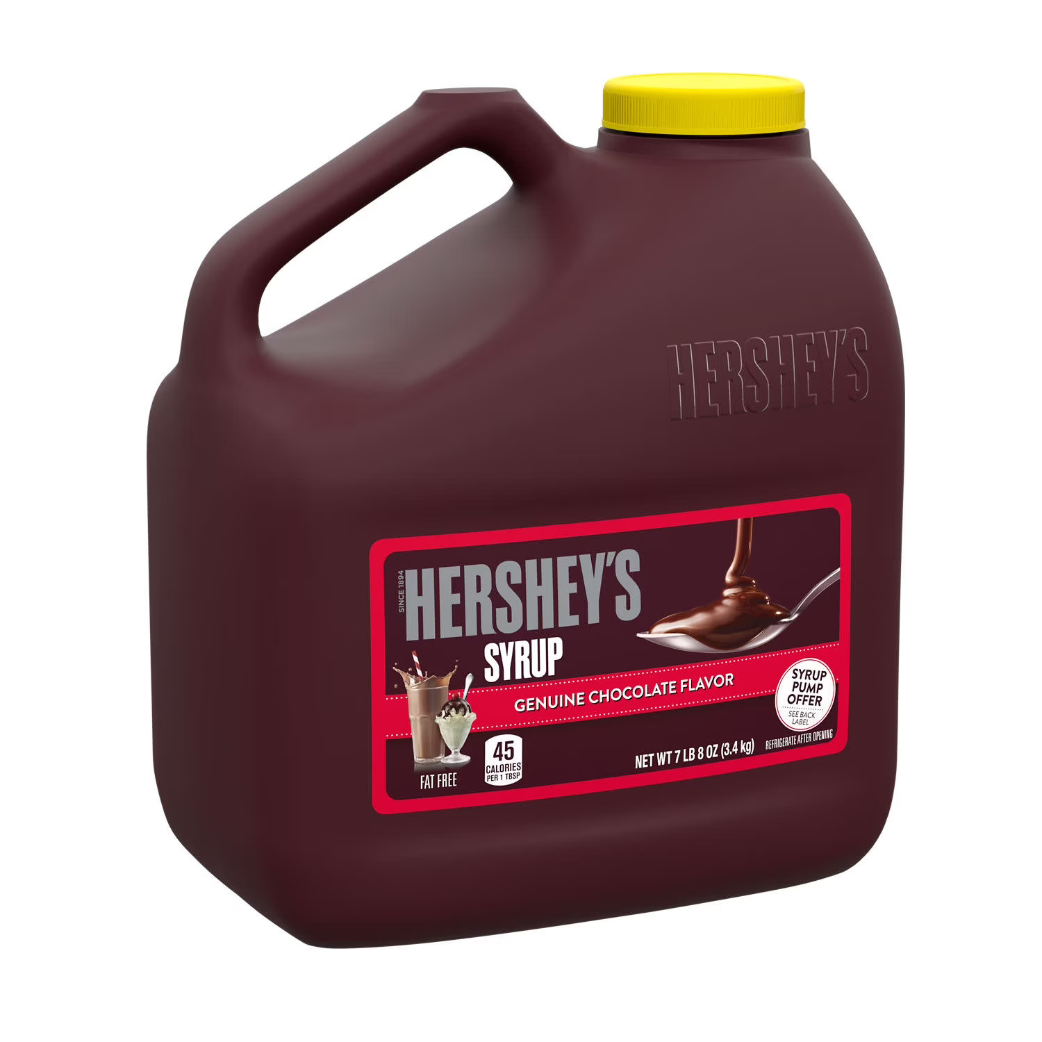 (2 pack) Hershey’s Chocolate Flavored Syrup, Bulk Jug 7 lb 8 oz