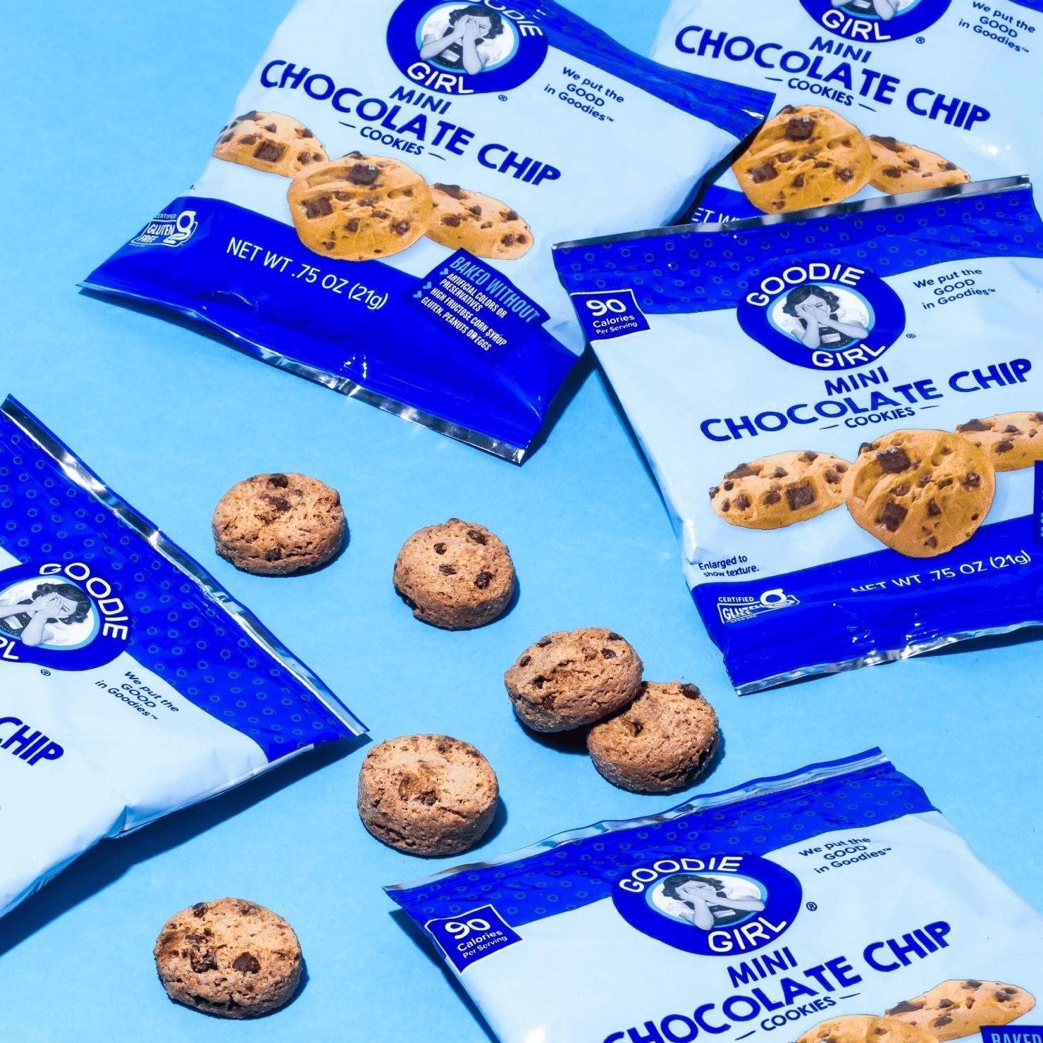 Goodie Girl Gluten Free Chocolate Chip Mini Cookies Snack Packs 0.75 oz 5ct