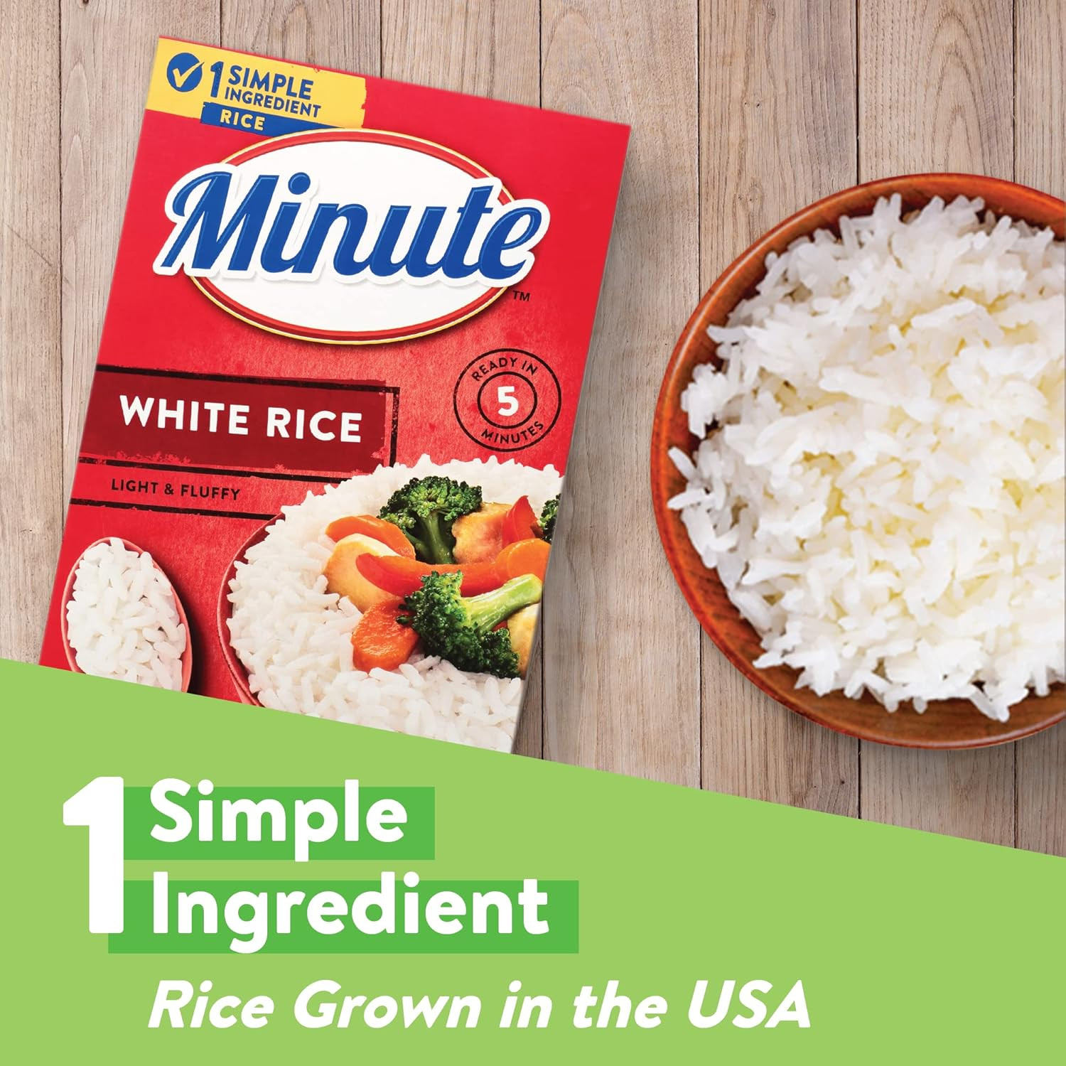 Instant White Rice, 72-Ounce Box, Light and Fluffy, for Quick Dinner Meals