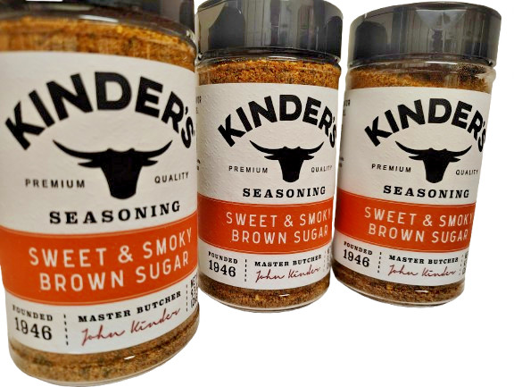 Kinder’s Sweet & Smoky Brown Sugar Seasoning, 9.3oz, BB Dec 2028, Lot of 3