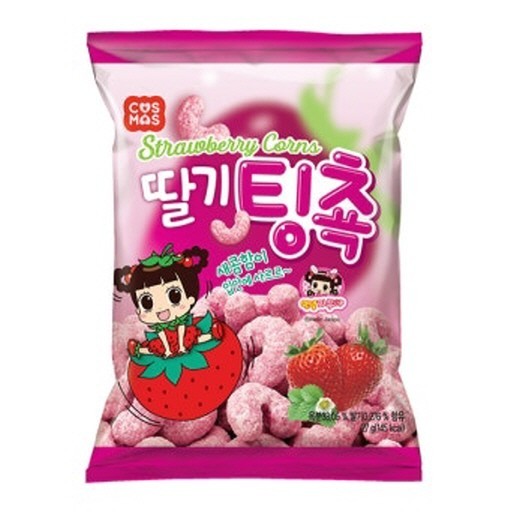 Korean Snack Strawberry Snack Pack– 10 Count,Cookies, Biscuits & Candies