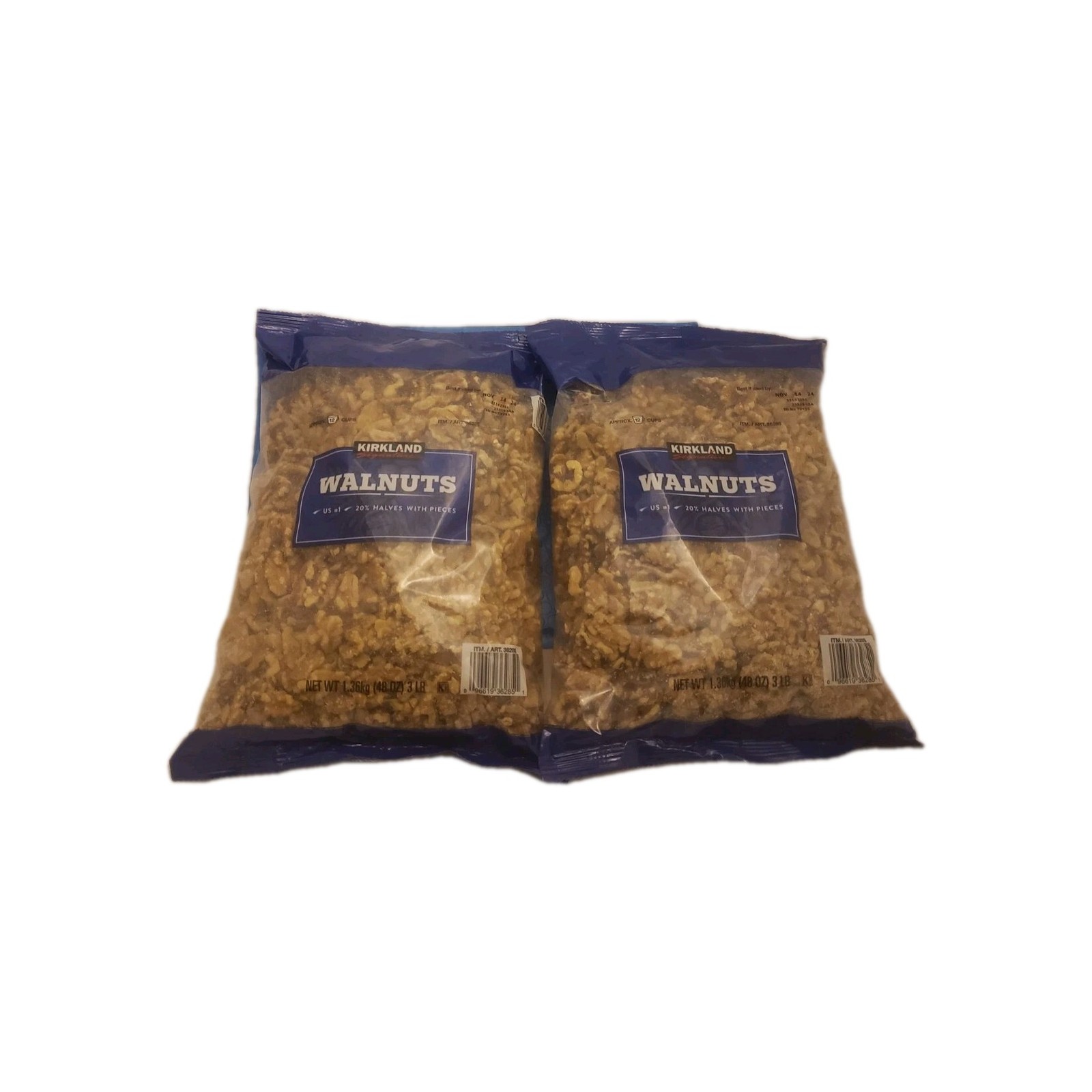 Kirkland Signature Walnuts 2 Pack 3 lb Each Pack Total 6 lbs