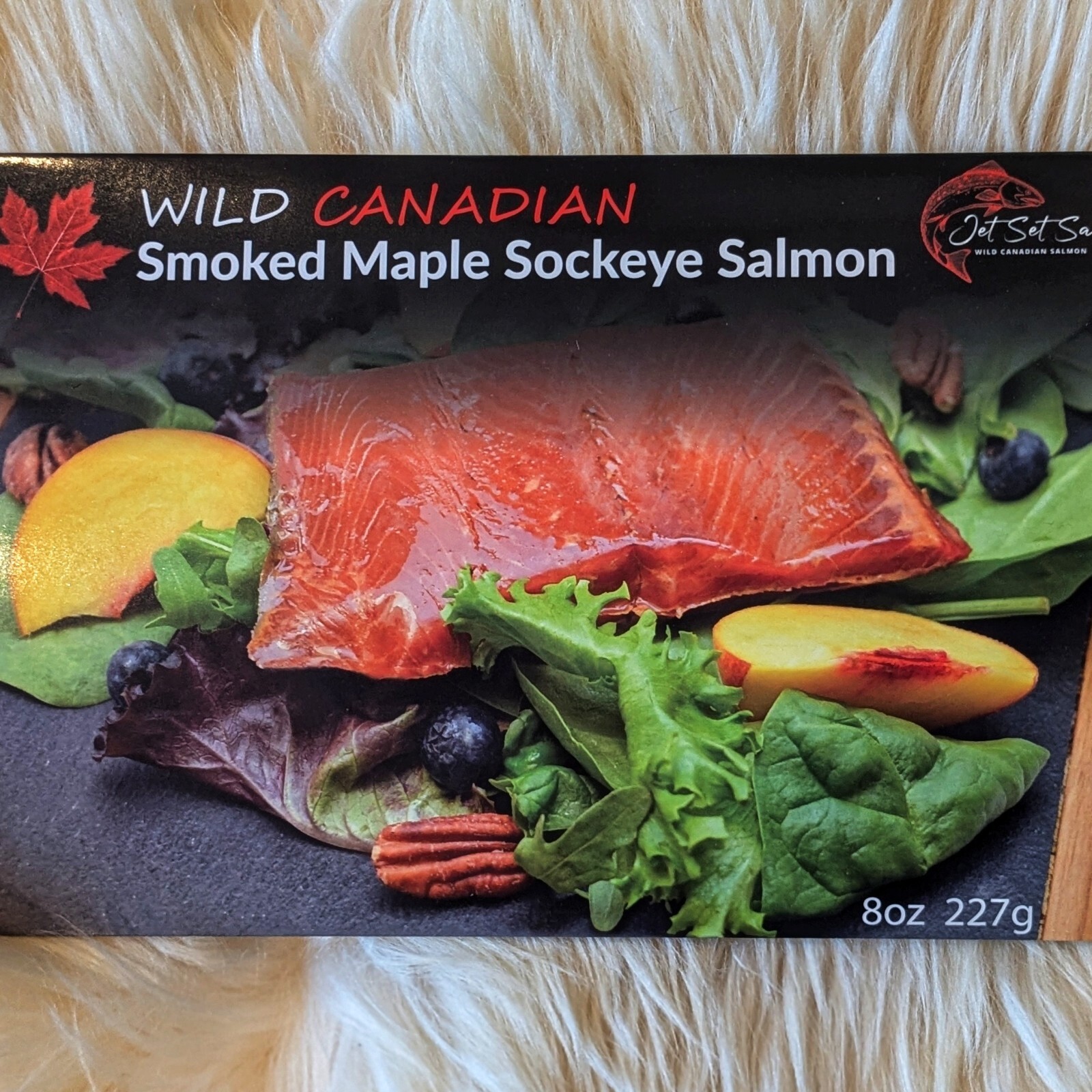 Smoked Sockeye Salmon Wild Caught Maple Syrup Glazed Fish Fillet Gift