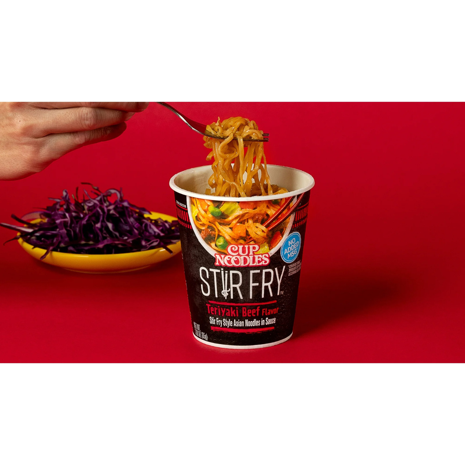 Nissin Cup Noodles Stir Fry Noodles in Sauce Teriyaki Chicken 2.89 oz (2 Pack)