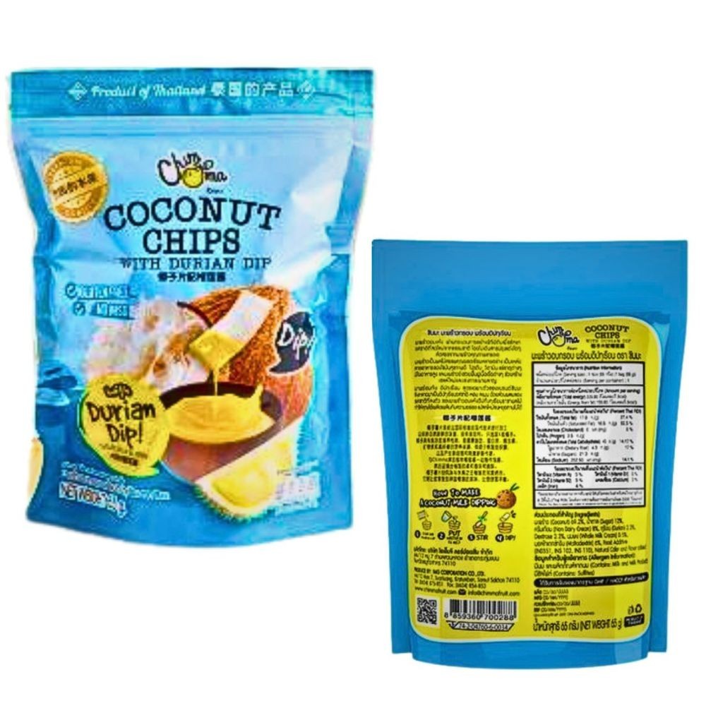 Coconut Chip Grade A Dessert Durian Dip Inside Perfect Combination Flavors Taste