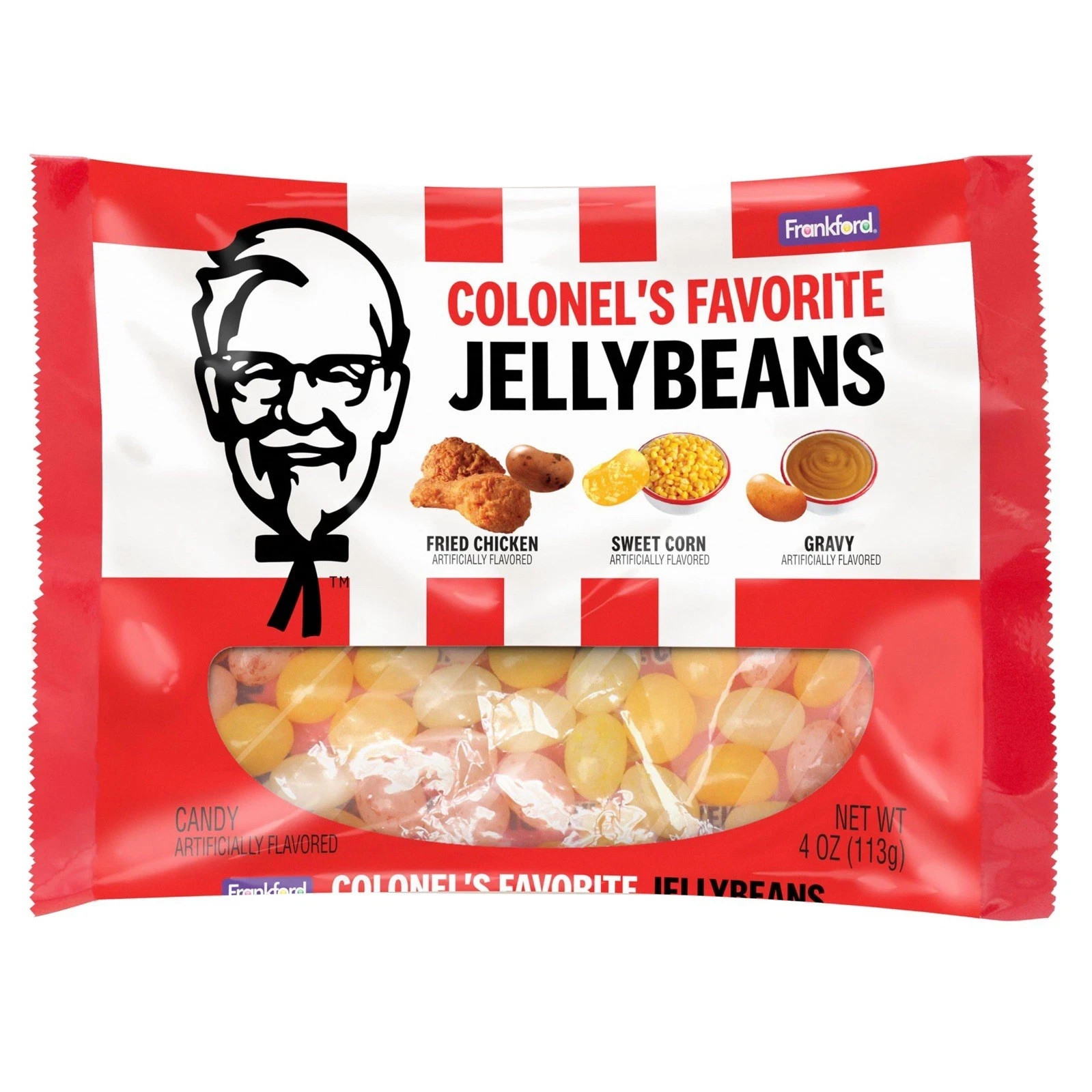 KFC 4 oz Colonel’s Favorite Jelly Beans Fried Chicken Sweet Corn Gravy BB 3/2027
