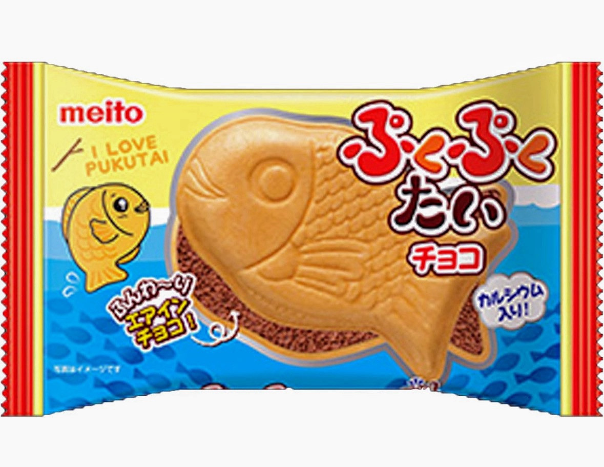 ×10! Japanese Popular Taiyaki chocolate Wafers snacks Air in chocolate Candy