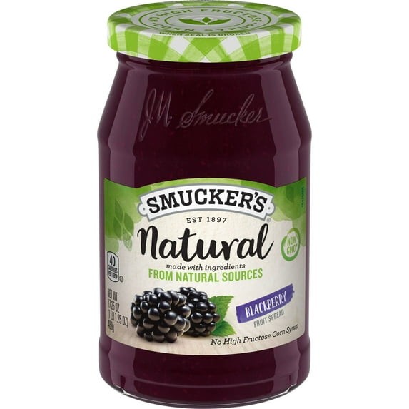Smucker’s Natural Blackberry Fruit Spread, 17.25 oz (2 pack) Free Shipping