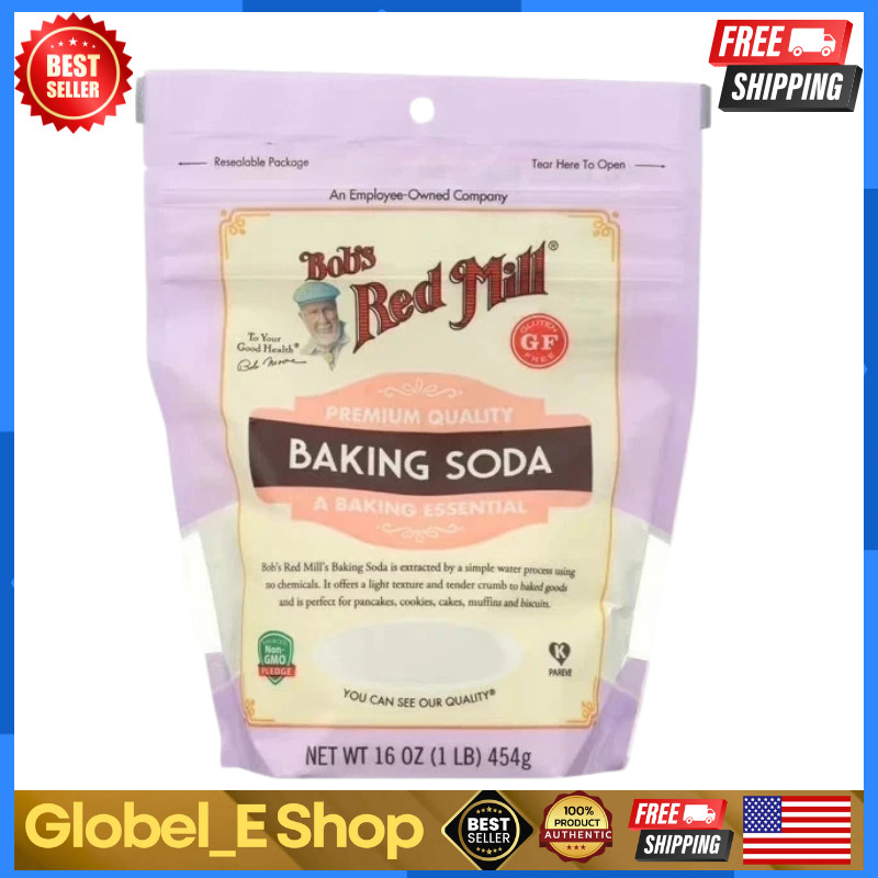 Bob’s Red Mill Baking Soda, 16 oz (Pack of 1) – Premium Aluminum-FREE