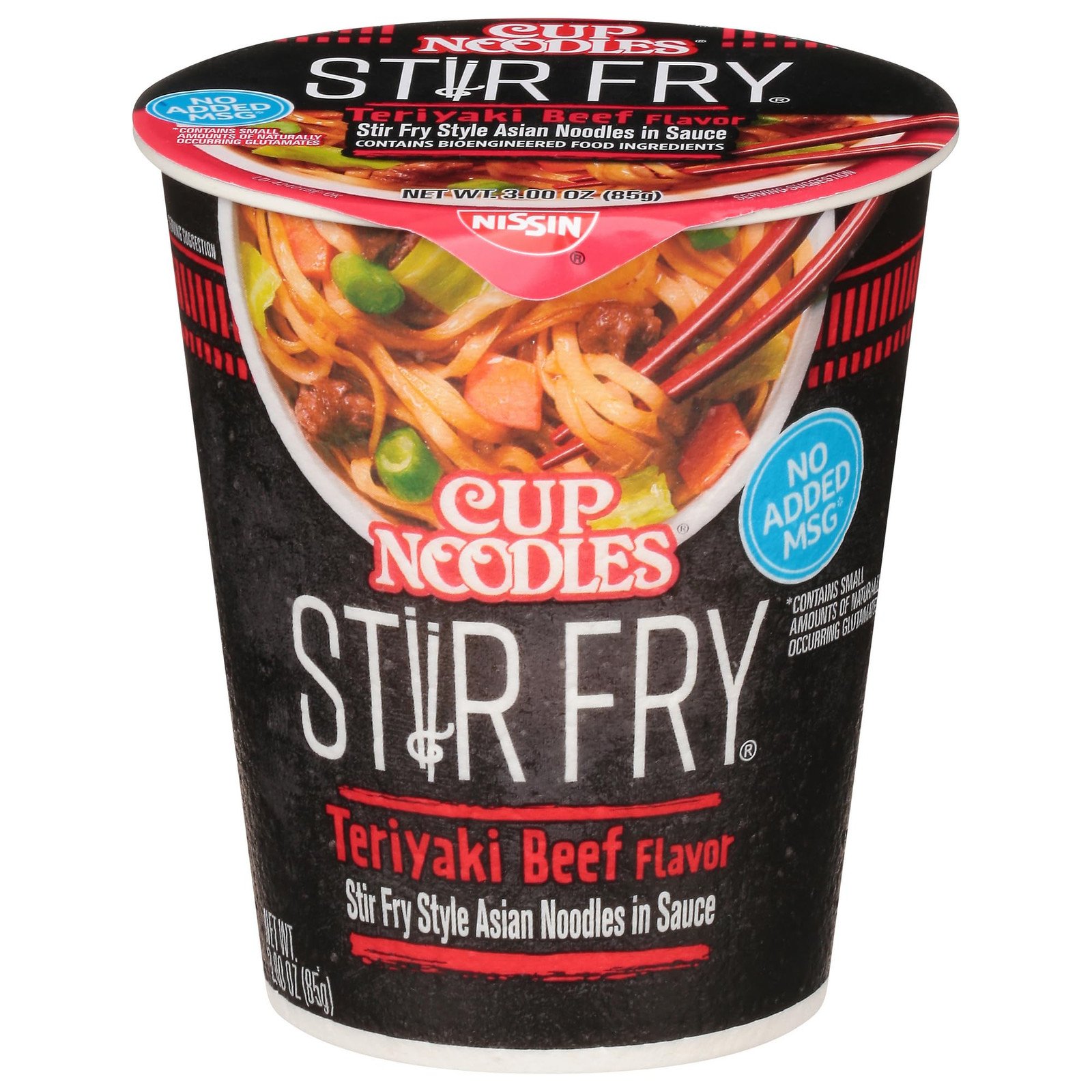 Cup Noodles Stir Fry Teriyaki Beef 3 Fl Oz Microwaveable Asian Noodles