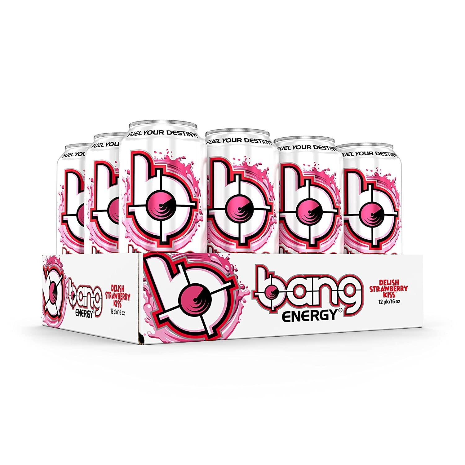 BANG Energy Drink – Creatine, NO Calories | Delish Strawberry Kiss, (24) cans