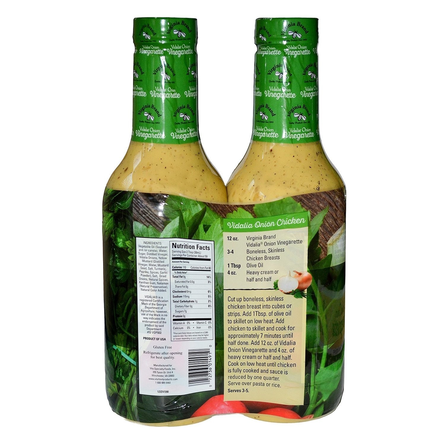 Virginia Brand Vidalia Onion Vinaigrette (30 Ounce ea., 2 Pack) (Pack of 2)