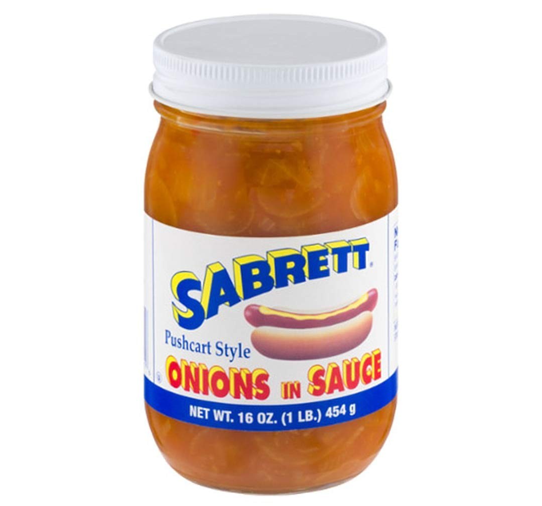 Onions in Sauce 16 oz – Flavorful Topping for Hot Dogs and Burgers