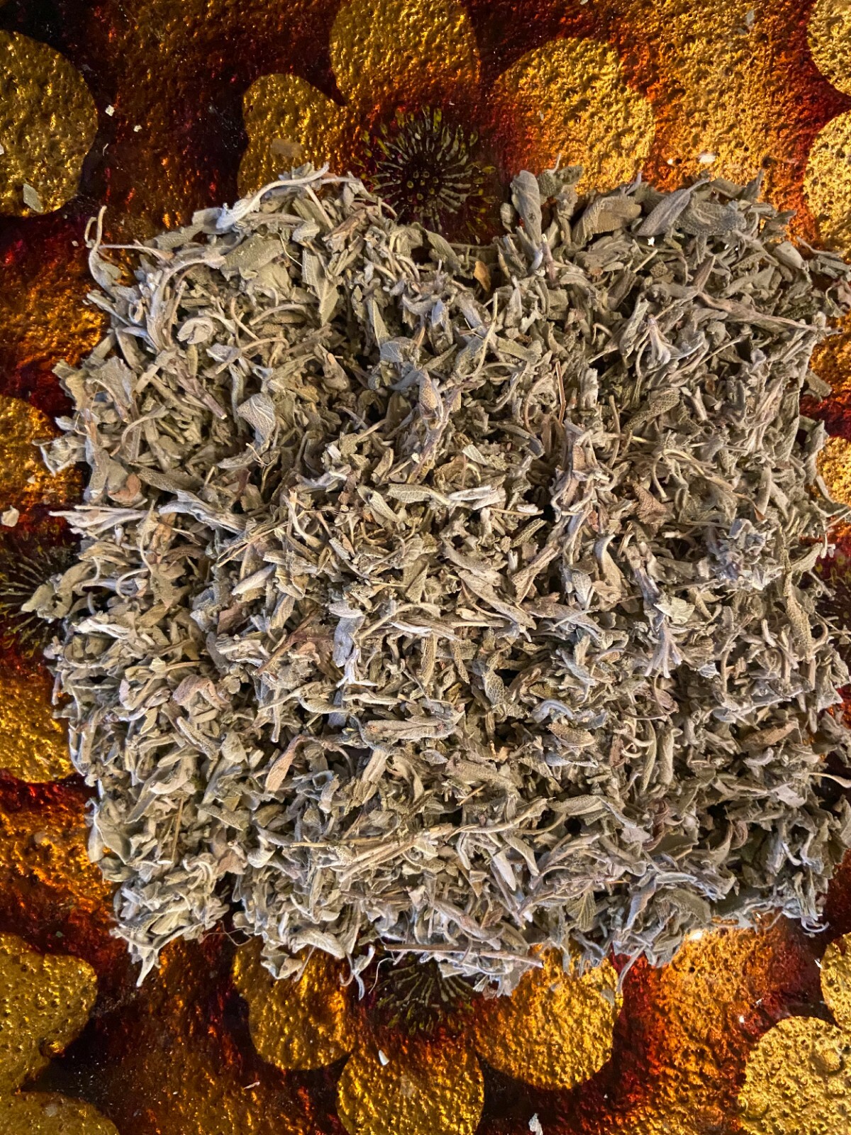 Sage Leaves, European Wild Harvested, 1-16 oz. Free Shipp. Natural, Medium Cut.