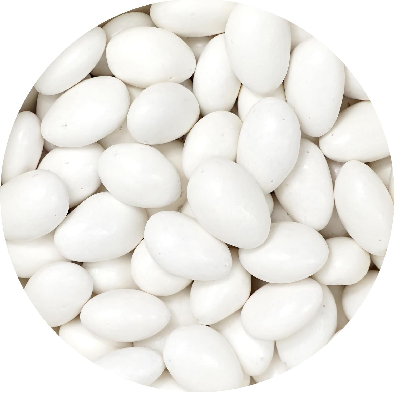 White Jordan Almonds, 2 Pound Jordan Almonds Bulk Bag, White Candy, Wedding Cand