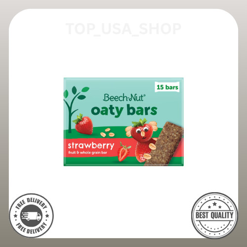 Beech-Nut Strawberry Oaty Bars Toddler Snack 15 Ct Gluten Free