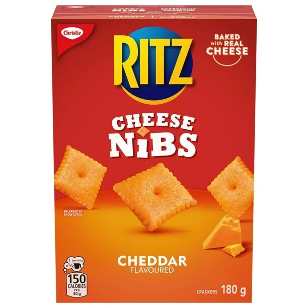 6 boxes of RITZ Cheese Nibs Crackers 180g Each , Free Shipping