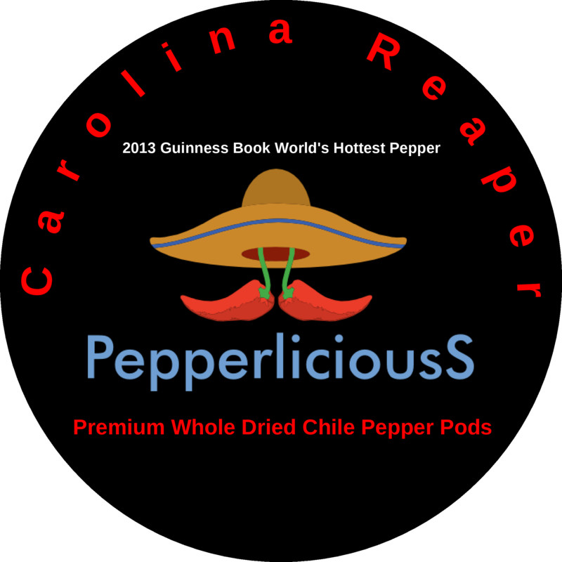6 DRIED CAROLINA REAPER Pods – WORLDS HOTTEST CHILI PEPPER – Super Hot Quality