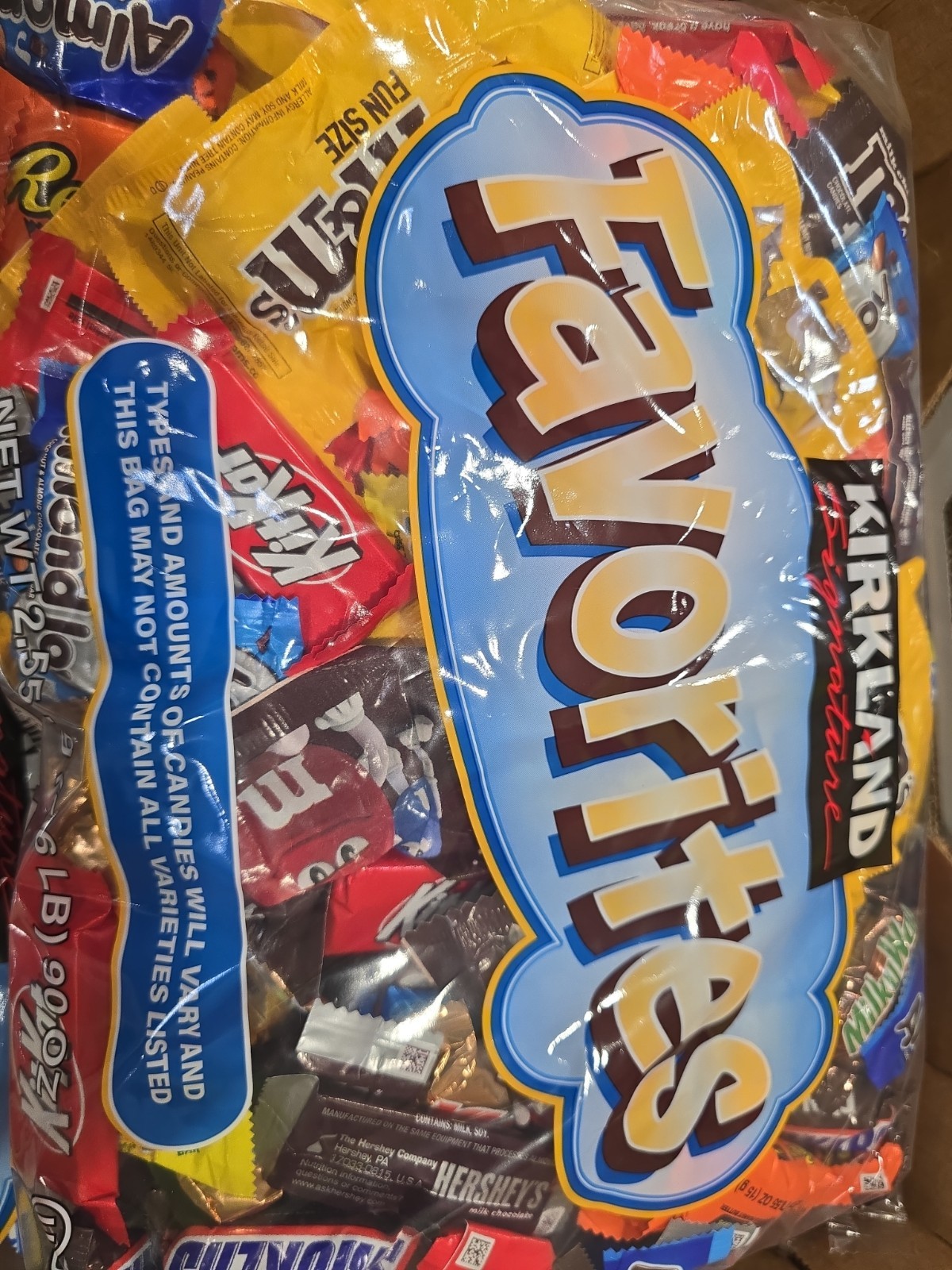 Kirkland Brand Signature Favorites Fun Size Candy Variety Pack, 90 oz