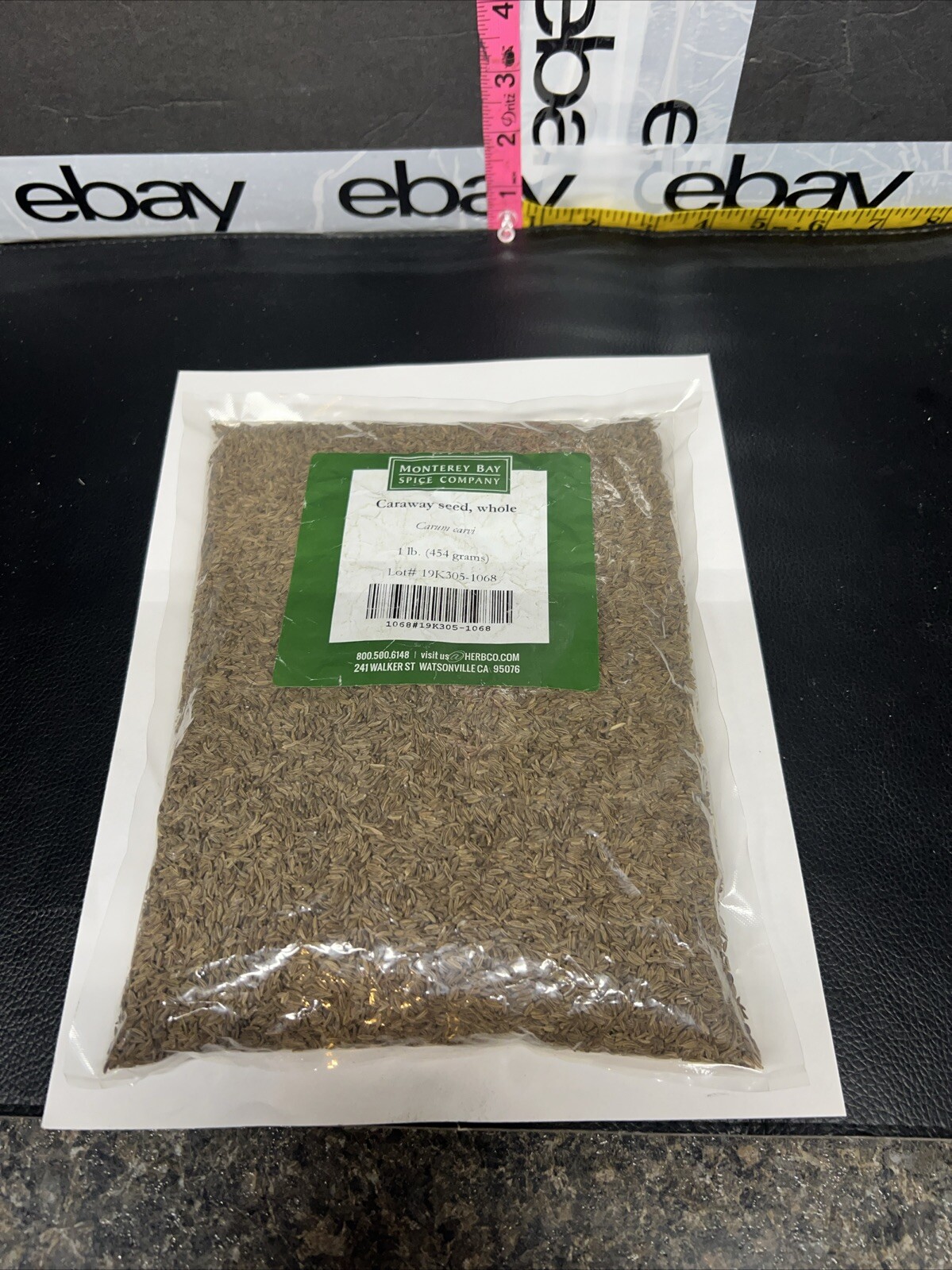 Caraway Seed Whole 1 Lb (454 Grams) Monterey Bay Spice Company New Unopened Bag