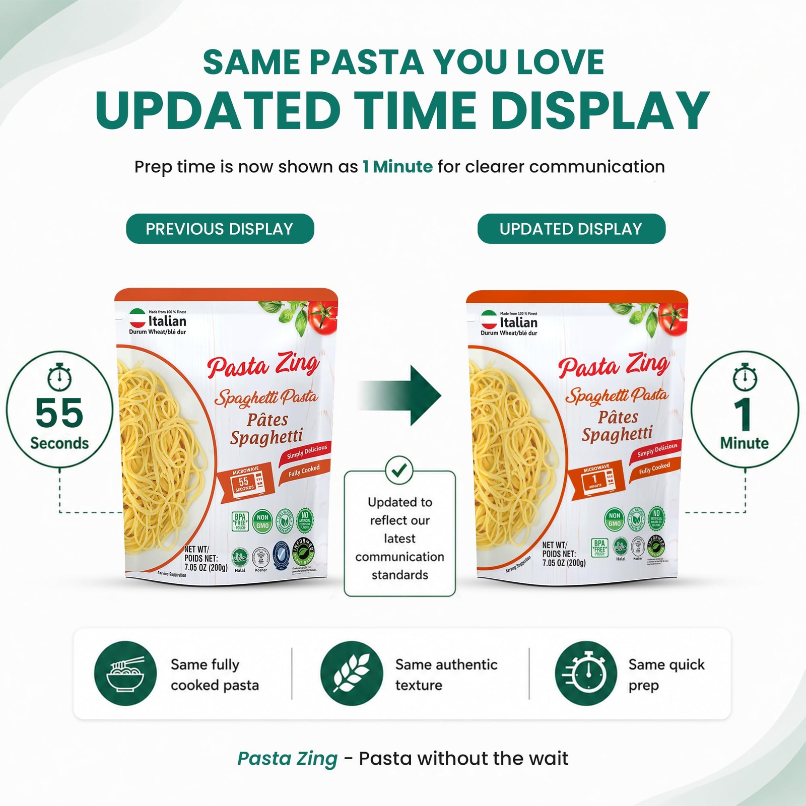 Pasta Zing Fully Cooked Spaghetti Pasta – Ready to Eat, Microwave in 1 Minute…