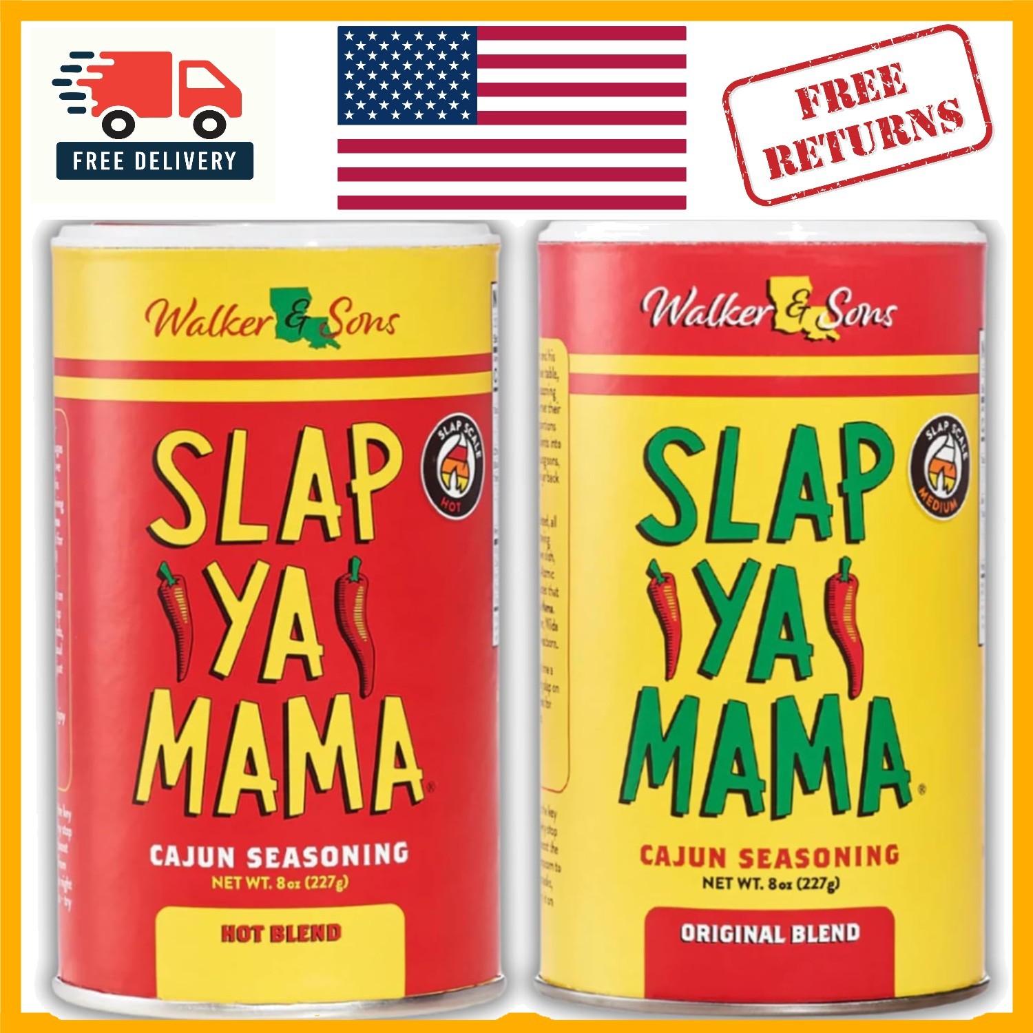 Louisiana Cajun Seasoning Variety – 2 Pack ( & Hot) for Bold Flavor