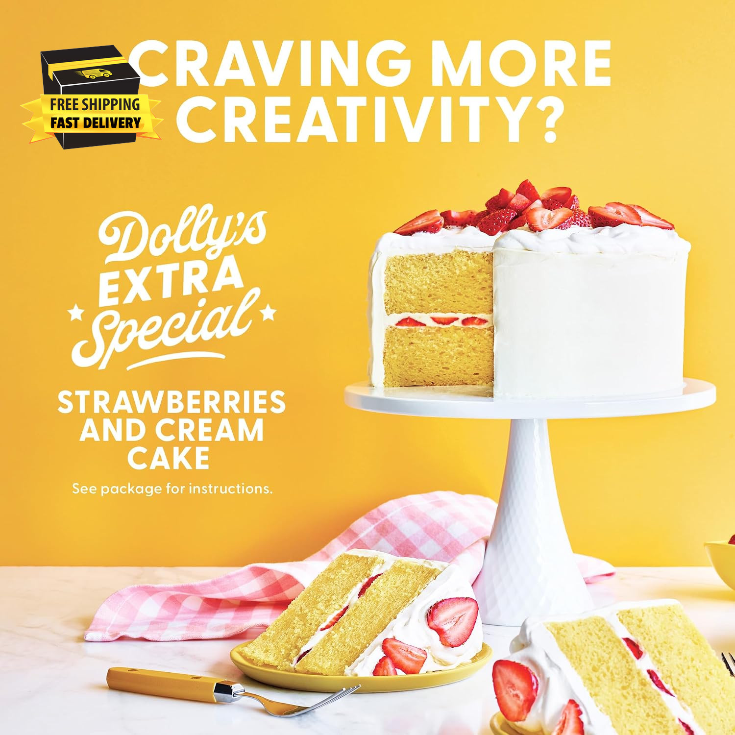 Dolly Parton’S Favorite Yellow Cake Mix, 15.25 Oz. ⭐️⭐️⭐️⭐️⭐️
