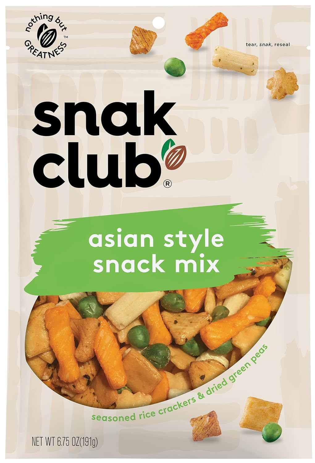 Asian Style Snack Mix, 6.75 Ounce (Pack of 6)